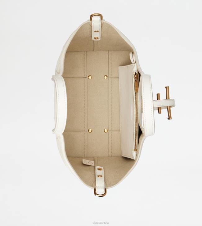 Tod\'s 8NXV335 biely ženy t nadčasová nákupná taška v koženej mini