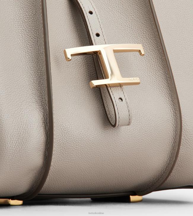 Tod\'s 8NXV338 sivá ženy t nadčasová nákupná taška v koženej mini