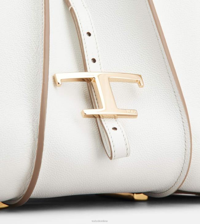 Tod\'s 8NXV339 biely ženy t nadčasová nákupná taška v koženej mini