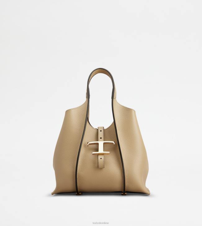 Tod's 8NXV340 béžová ženy t nadčasová nákupná taška v koženej mini