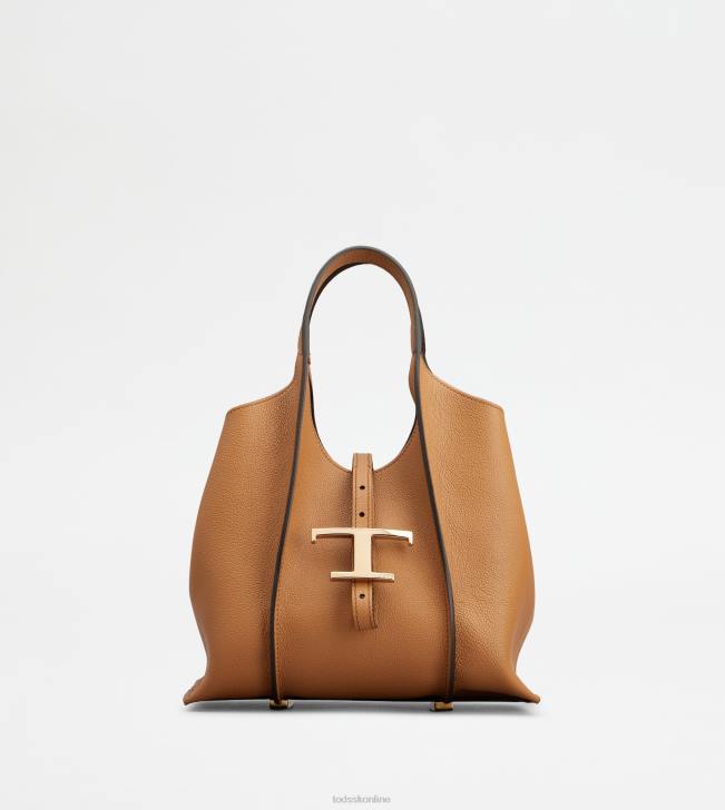 Tod's 8NXV341 hnedá ženy t nadčasová nákupná taška v koženej mini