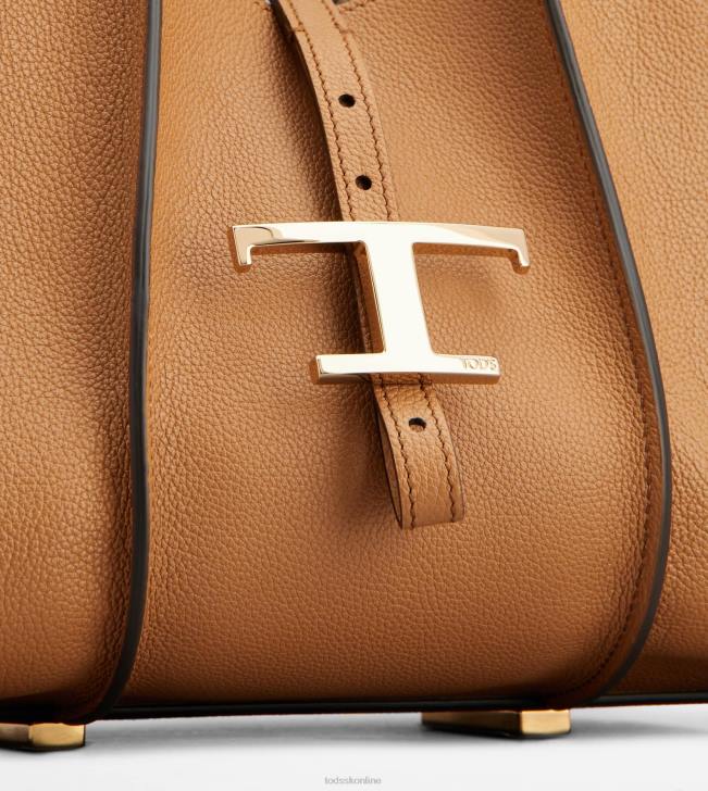 Tod\'s 8NXV341 hnedá ženy t nadčasová nákupná taška v koženej mini
