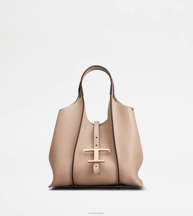 Tod's 8NXV342 Ružová ženy t nadčasová nákupná taška v koženej mini
