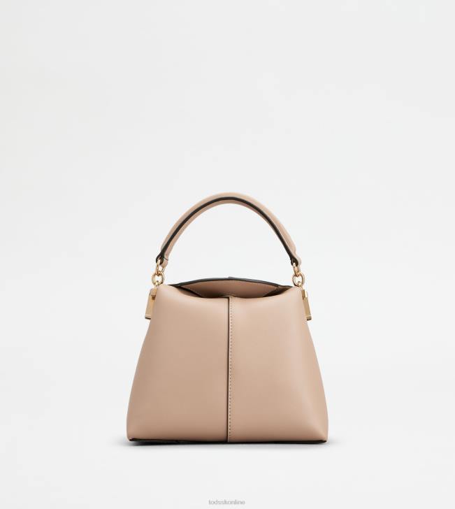 Tod's 8NXV346 Ružová ženy Tote messenger bag t puzdro v koženom mikro