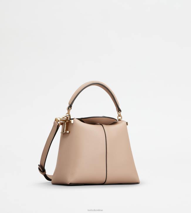 Tod\'s 8NXV346 Ružová ženy Tote messenger bag t puzdro v koženom mikro