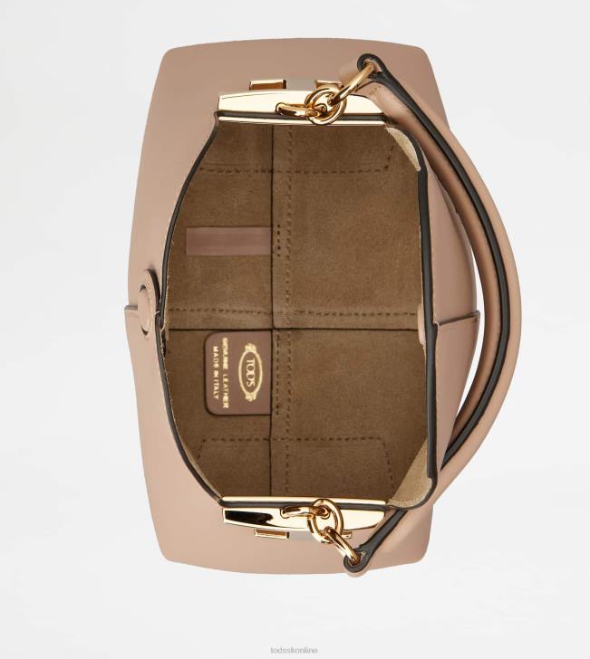 Tod\'s 8NXV346 Ružová ženy Tote messenger bag t puzdro v koženom mikro