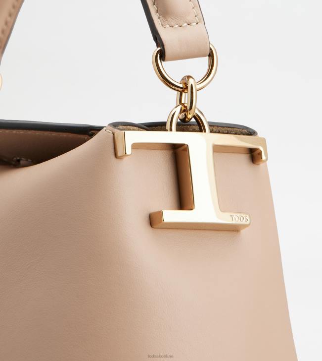 Tod\'s 8NXV346 Ružová ženy Tote messenger bag t puzdro v koženom mikro