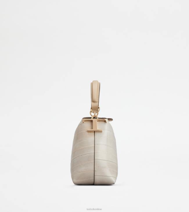 Tod\'s 8NXV348 sivá ženy messenger tote bag t puzdro z úhorej kože mikro