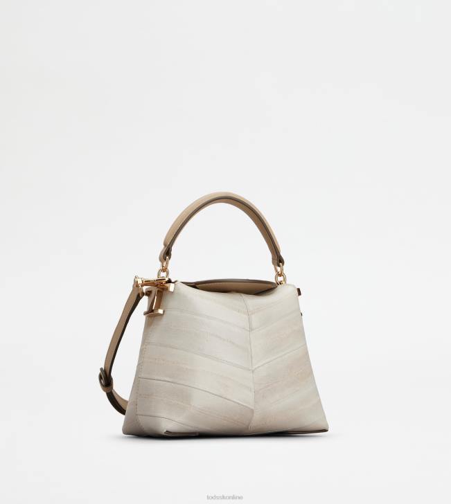 Tod\'s 8NXV348 sivá ženy messenger tote bag t puzdro z úhorej kože mikro