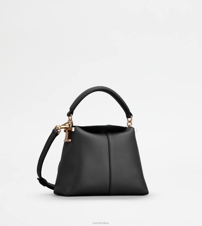Tod\'s 8NXV349 čierna ženy Tote messenger bag t puzdro v koženom mikro