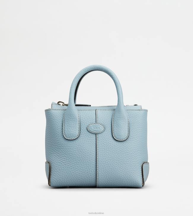 Tod's 8NXV353 svetlo modrá ženy taška v koženej mini taške