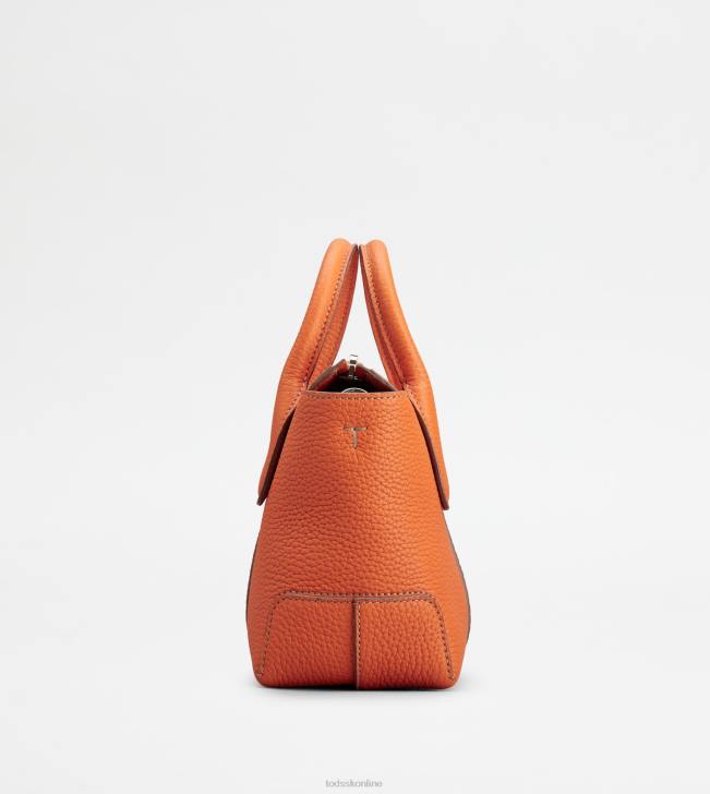 Tod\'s 8NXV358 oranžová ženy taška v koženej mini taške