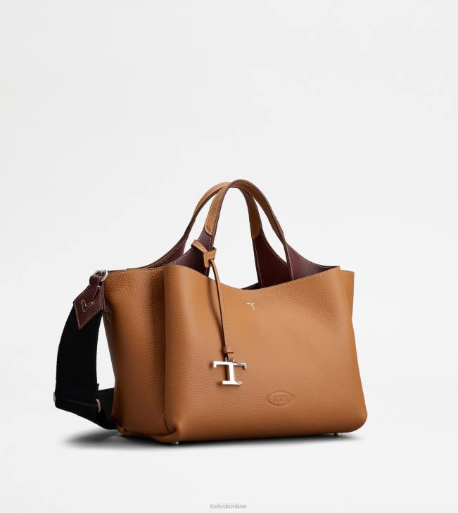 Tod\'s 8NXV359 hnedá ženy kožená mini kabelka