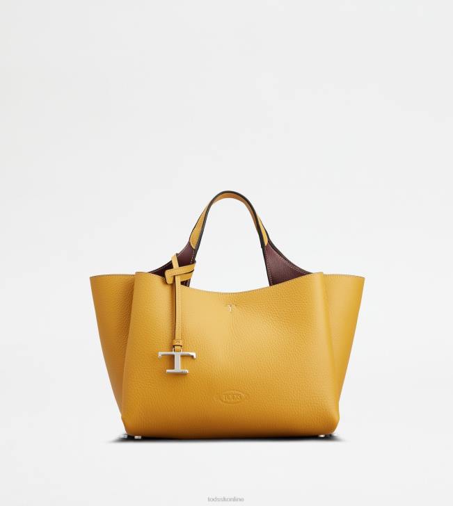 Tod's 8NXV360 žltá ženy kožená mini kabelka