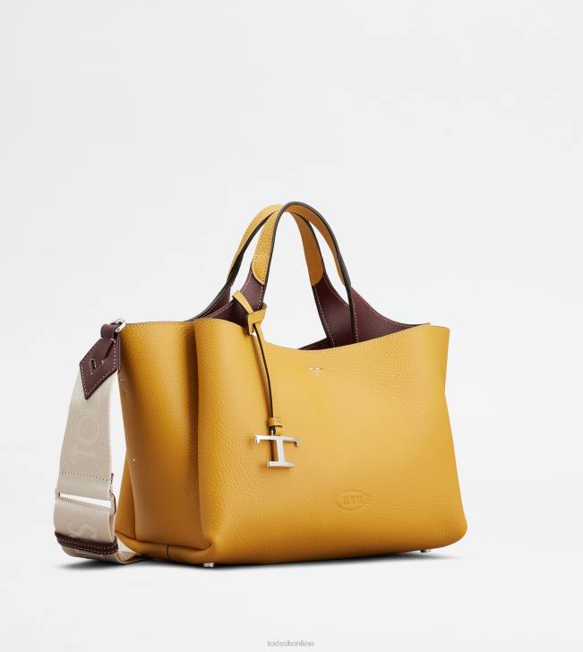 Tod\'s 8NXV360 žltá ženy kožená mini kabelka