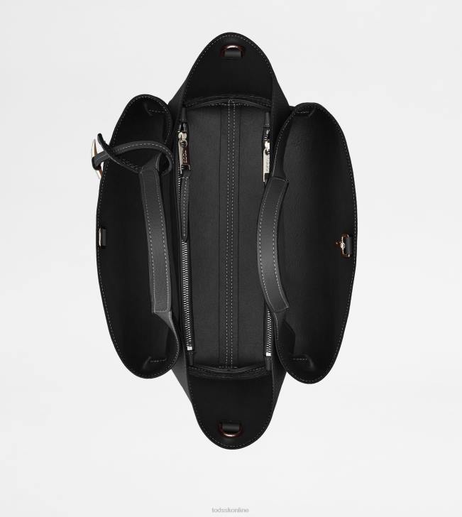Tod\'s 8NXV361 čierna ženy kožená mini kabelka