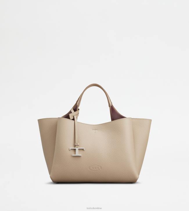 Tod's 8NXV363 béžová ženy kožená mini kabelka