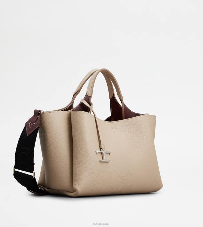 Tod\'s 8NXV363 béžová ženy kožená mini kabelka