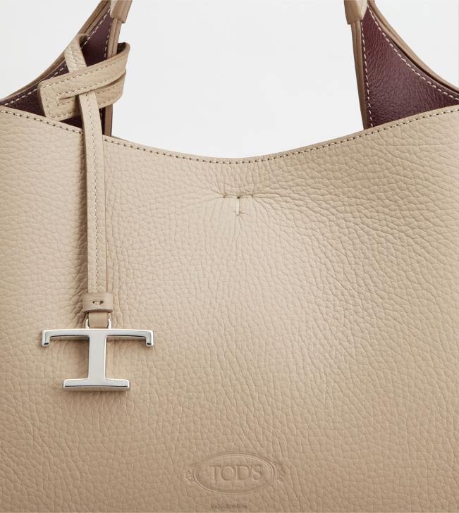 Tod\'s 8NXV363 béžová ženy kožená mini kabelka