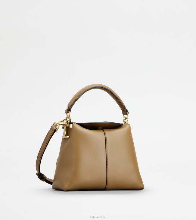 Tod\'s 8NXV368 béžová ženy Tote messenger bag t puzdro v koženom mikro