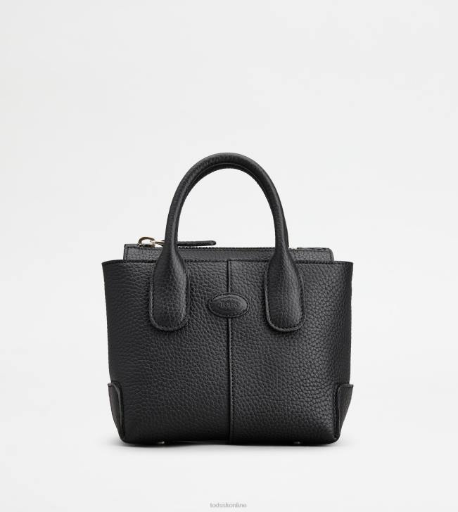 Tod's 8NXV370 čierna ženy taška v koženej mini taške