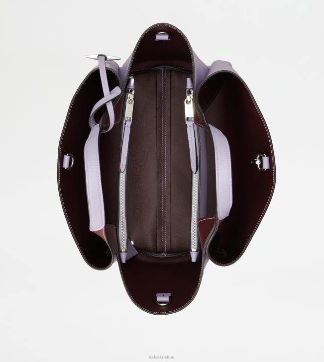 Tod\'s 8NXV372 fialový ženy kožená mini kabelka