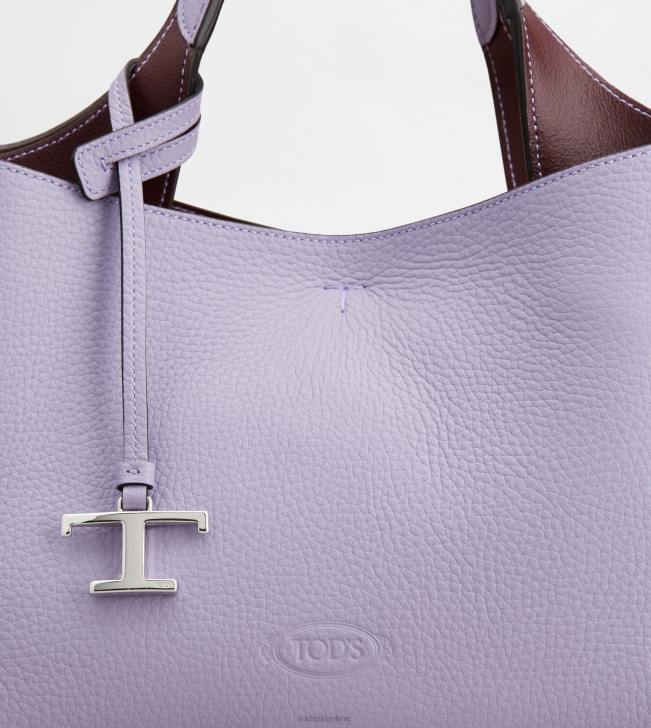 Tod\'s 8NXV372 fialový ženy kožená mini kabelka