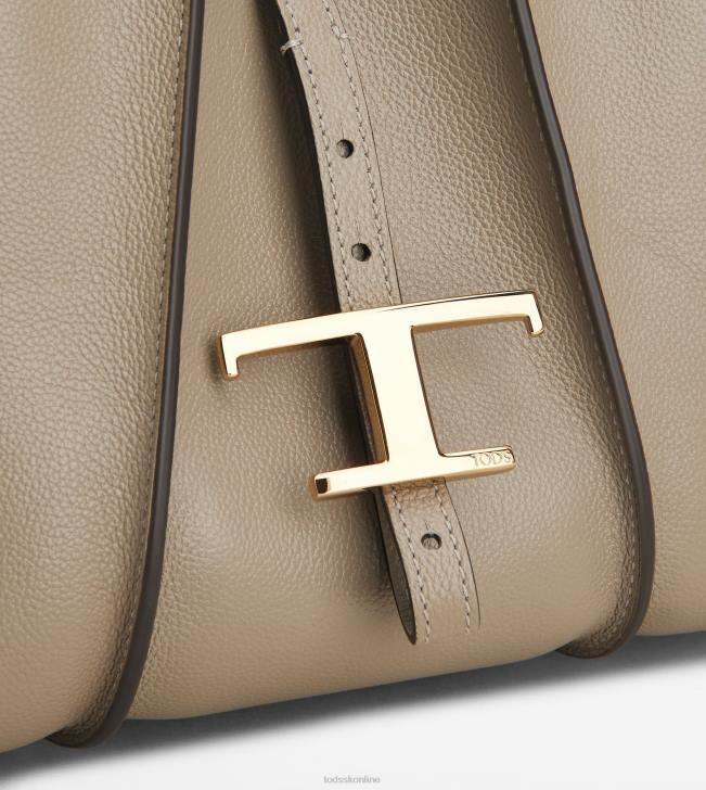 Tod\'s 8NXV375 sivá ženy t nadčasová nákupná taška v koženej mini