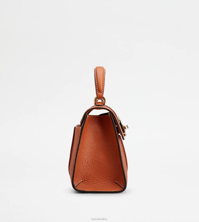 Tod\'s 8NXV376 oranžová ženy t nadčasová kabelka v koženej mini