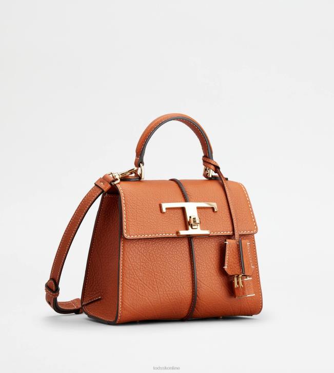 Tod\'s 8NXV376 oranžová ženy t nadčasová kabelka v koženej mini