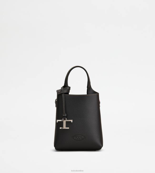 Tod's 8NXV457 čierna ženy mikro taška z kože