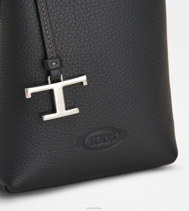 Tod\'s 8NXV457 čierna ženy mikro taška z kože