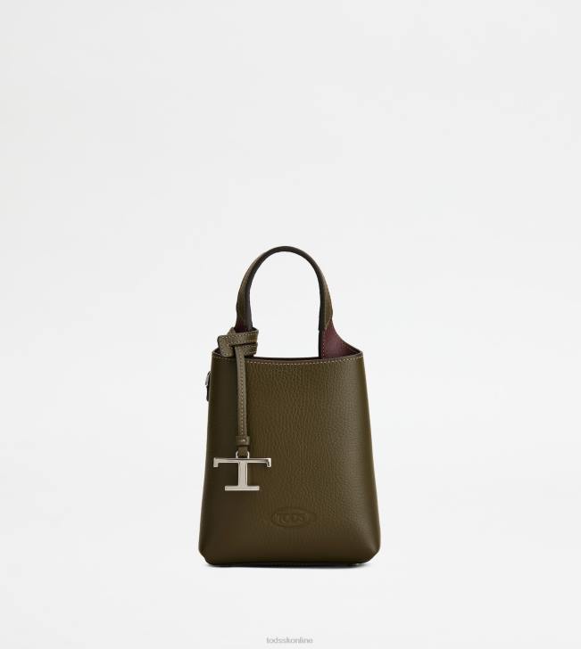 Tod's 8NXV459 zelená ženy mikro taška z kože