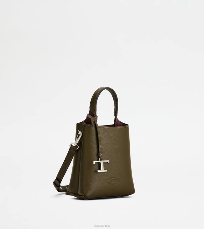 Tod\'s 8NXV459 zelená ženy mikro taška z kože
