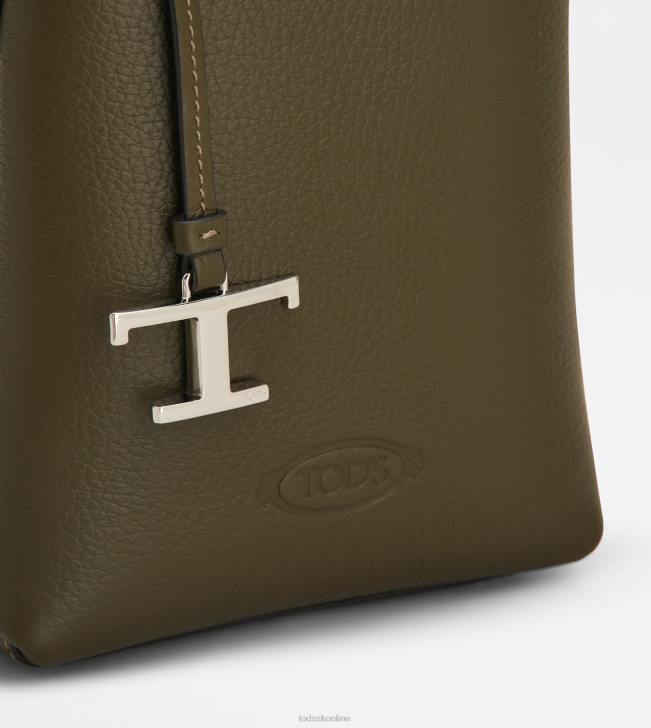 Tod\'s 8NXV459 zelená ženy mikro taška z kože
