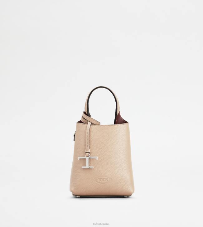 Tod's 8NXV460 off white ženy mikro taška z kože
