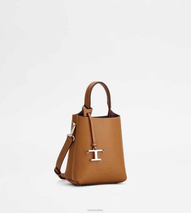Tod\'s 8NXV461 hnedá ženy mikro taška z kože
