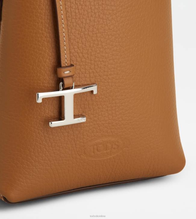 Tod\'s 8NXV461 hnedá ženy mikro taška z kože