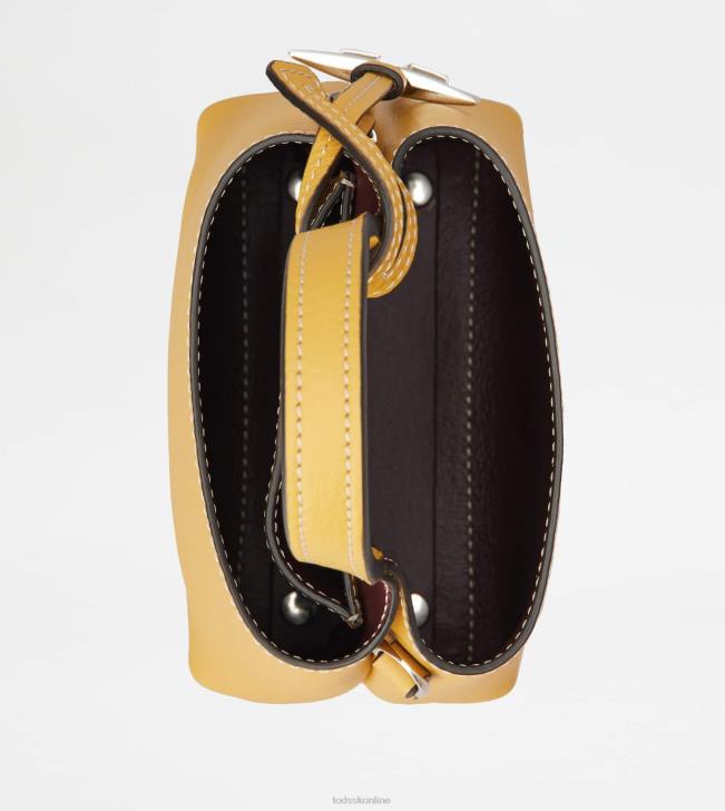 Tod\'s 8NXV462 žltá ženy mikro taška z kože