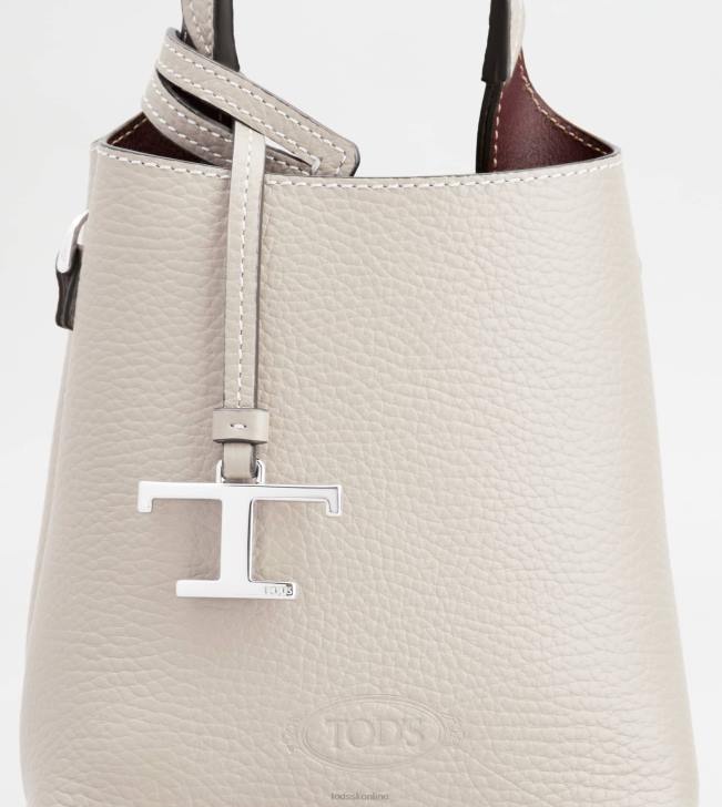 Tod\'s 8NXV463 sivá/bordová ženy mikro taška z kože