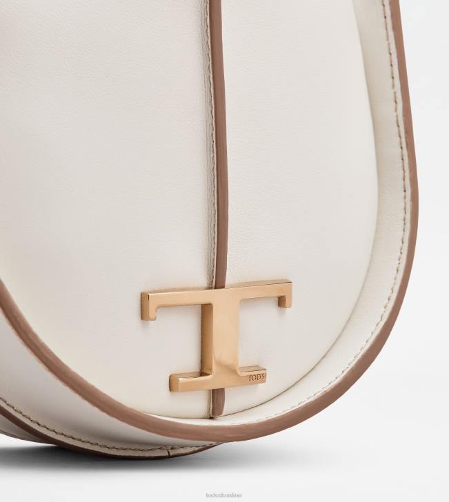 Tod\'s 8NXV465 biely ženy t nadčasová taška tulák v koženej mikro