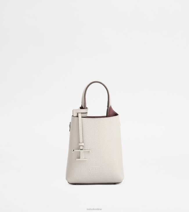 Tod's 8NXV469 biely ženy mikro taška z kože