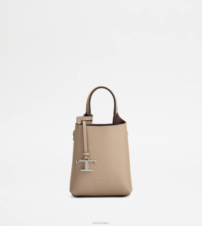 Tod's 8NXV471 béžová ženy mikro taška z kože
