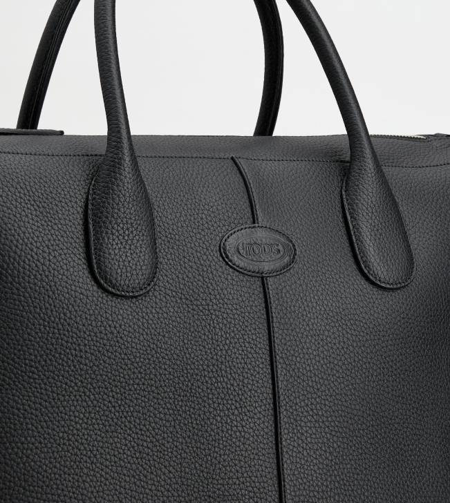 Tod\'s 8NXV256 čierna ženy cestovná taška di bag z kože
