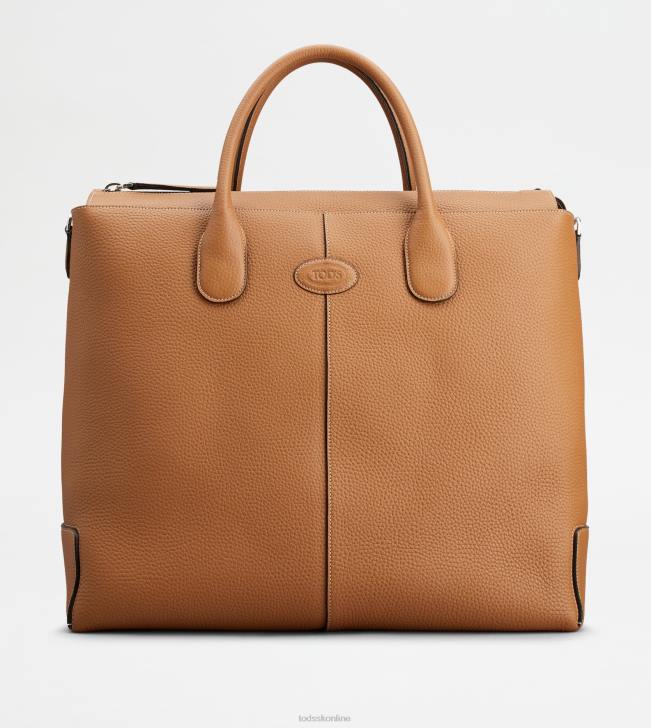 Tod's 8NXV257 hnedá ženy cestovná taška di bag z kože