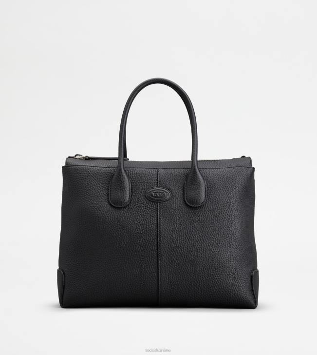Tod's 8NXV262 čierna ženy taška v koži strednej