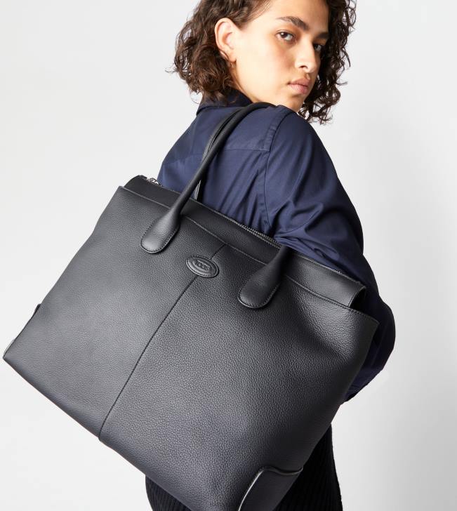 Tod\'s 8NXV266 čierna ženy taška z kože veľká
