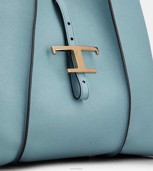 Tod\'s 8NXV280 svetlo modrá ženy t nadčasová nákupná taška z kože malá