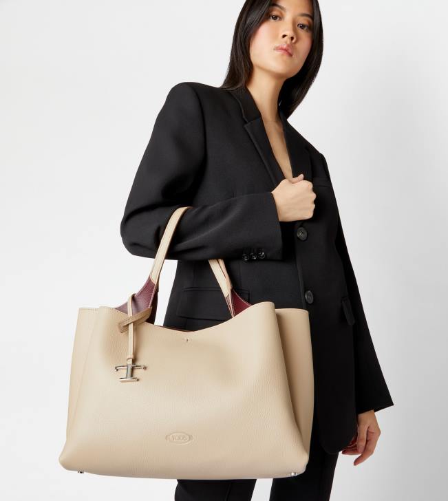 Tod\'s 8NXV295 béžová ženy stredná kožená taška
