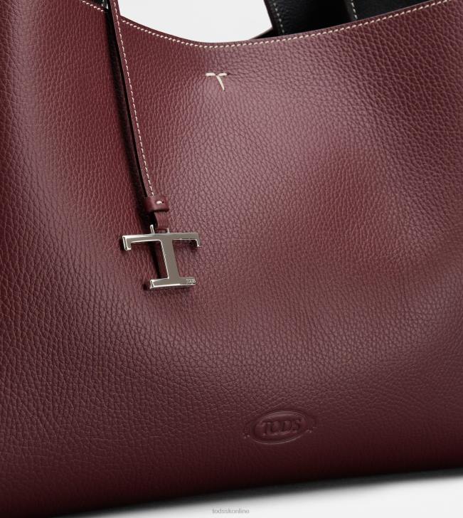 Tod\'s 8NXV297 bordová ženy stredná kožená taška